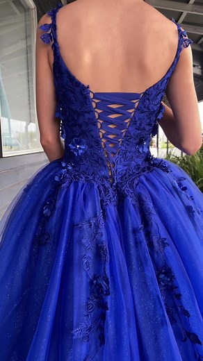 Royal Blue Princess Dress for A Formal Affair