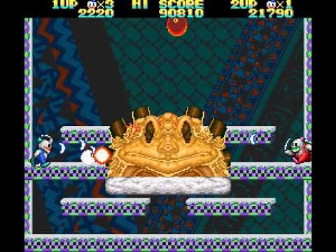 Snow Bros. Sega Mega Drive/Genesis 2 player Netplay 60fps