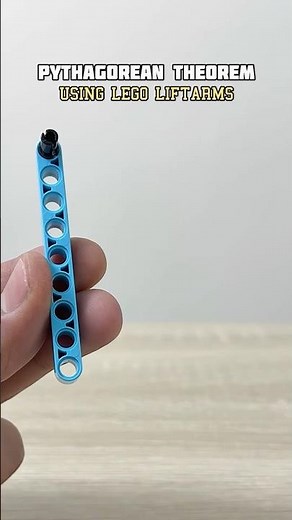 Pythagorean Theorem Proof using LEGO Liftarms #lego #legotechnic #geometry #engineering #triangle