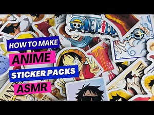 How to Make & Cut Anime Stickers 🎨 | Peel Off Satisfying Sounds