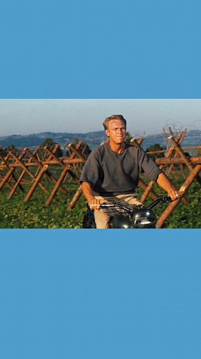 Steve McQueen escape scene from The Great Escape (1963) #viralreels #viralreelsfacebook #viralvideochallenge #viralmovies | Hollywoodmovies.com