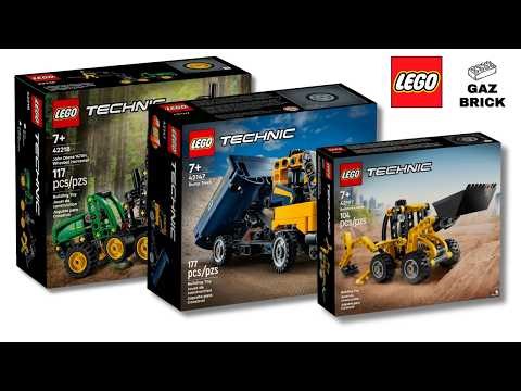 3 Small LEGO Technic Machines in One Video 🚜 | Speed Build Compilation