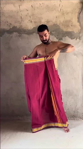 Traditional Brahmin Dhoti Draping | Step-by-Step Dhoti Drape Tutorial | Indian Fashion