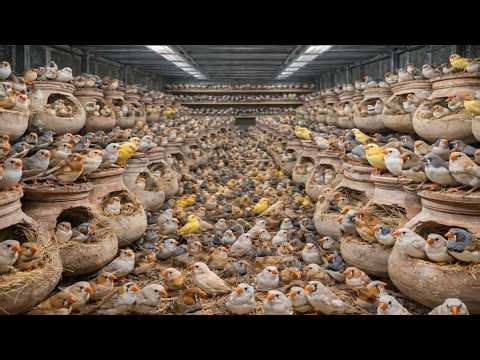 500+ Zebra Finches Breeding Setup | Full Aviary Tour | Matki Nests Full of Babies 🐣🔥