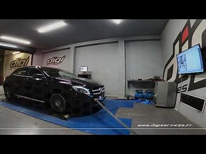 Mercedes GLA 220D 177cv AUTO Reprogrammation Moteur @ 200cv Digiservices Paris 77 Dyno