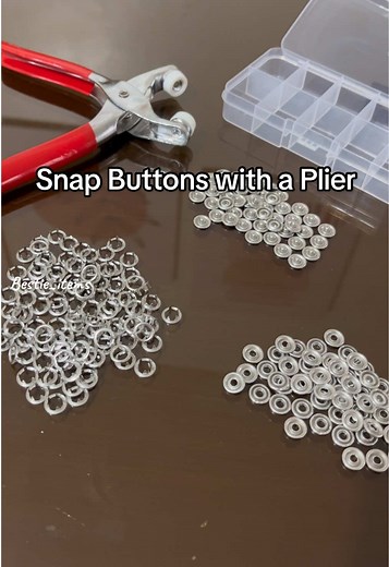 Snap Buttons with Plier: Easy DIY Repairs Made Simple