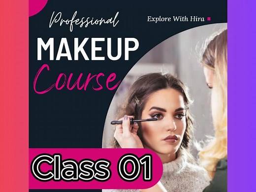 Professional Makeup Course Class 1 #beauticiancourse #makeupcourse #beautyhacks #explorewithhira #class1