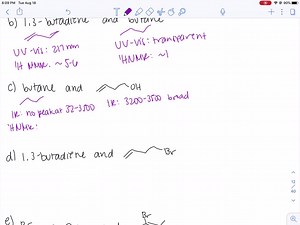 (a) Predict the UV maximum for the reactant and product of the following photochemical reaction: DIAGRAM CANT COPY (b) Is UV spectroscopy a good way to distinguish the reactant from the product? (c) How would you use infrared spectroscopy to distinguish between the reactant and the product? (d) How would you use proton NMR to distinguish between the reactant and the product (two ways)? (e) How could you distinguish between the reactant and the product by using DEPT NMR (see Chapter 10)? | Numera