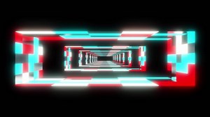 Space room travel through background VJ loop