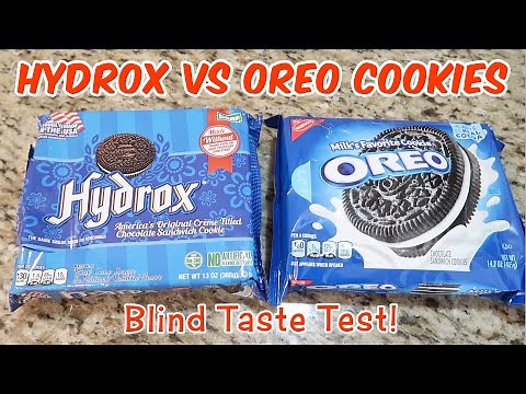 Hydrox vs Oreo Cookie Blind Taste Test