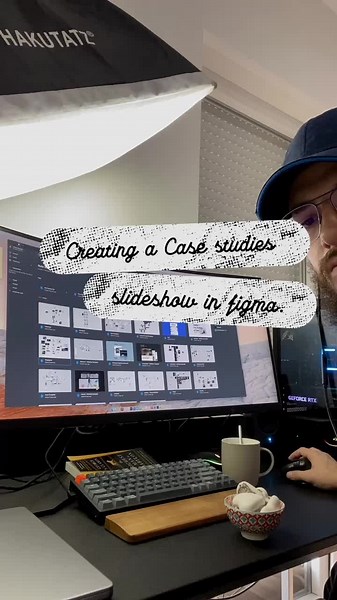 Creating case studies slideshow in @figma @Webflow #figma #ux #ui #figma #webflow #design #designer #wedoflow