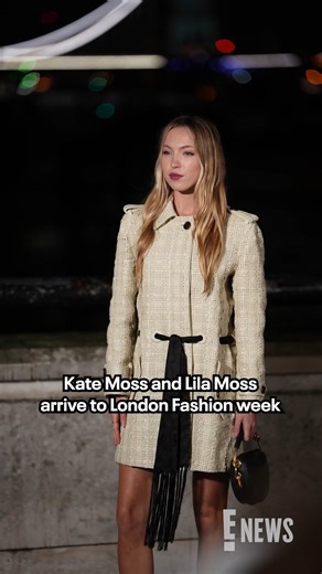Like mother like daughter. 😍 Lila Moss and Kate Moss arrive at London Fashion Week in style. | E! News
