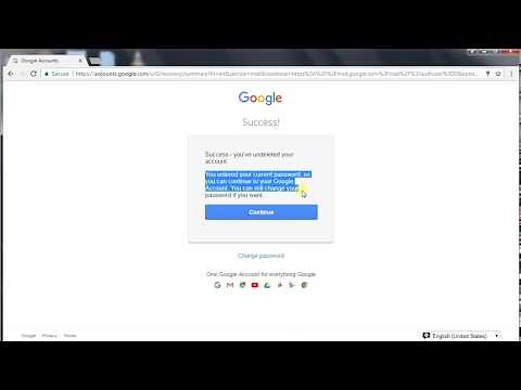 How to restore gmail account?
