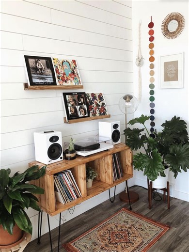 Vinyl Record Storage, Record Player Stand - Etsy