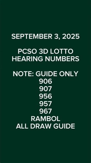 SEPTEMBER 3, 2025 PCSO SWERTRES HEARING TODAY ALL DRAW GUIDE #lottotips #youtubeshorts