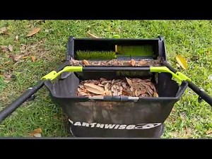 Earthwise LSW70021 21 Inch Leaf & Grass Push Lawn Sweeper