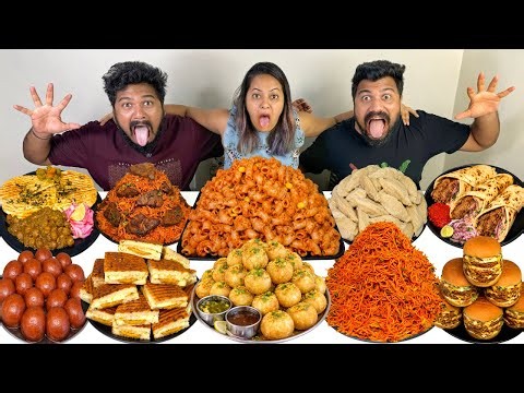 Guess the Words Food Challenge/ Golgappa, Momos, Spicy Maggi, Chicken Seekh Kabab Roll, Sandwich😍🔥