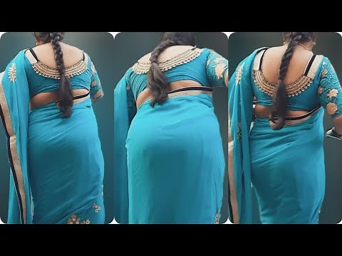 saree photoshoot real mature mallu hot aunty saree hot poses look #ropoyqk