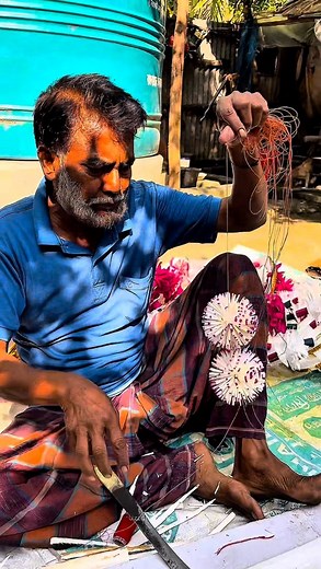 1.3M views · 5.8K reactions | Amazing skills of making kadam phul from shola. | Uzzal Brother" | Facebook