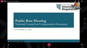 10/21/25 Office of Insurance Regulation Rate Hearing for the National Council on Compensation Insurance (NCCI) - The Florida Channel