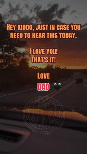 Some kids needed to hear this today… Some dads needed to say it. And some families… don’t get either. So if you’re lucky enough to have a dad who still shows up, still tries, still loves you… don’t take it for granted. And if you’re a dad who doesn’t get to say this as much as you want— this is your reminder: They still need to hear it. “I love you. That’s it.” Share this so it reaches the kid who needs it… and the dad who’s trying. 🖤 #presentfather #DadLife #fatherhood