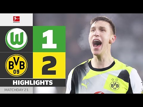 DRAMATIC late winner for BVB! | VFL WOLFSBURG - BORUSSIA DORTMUND | Highlights | MD 21 – Bundesliga