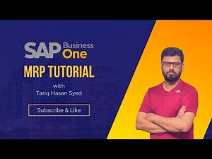 SAP Business One - MRP - Tutorial in Urdu / Hindi