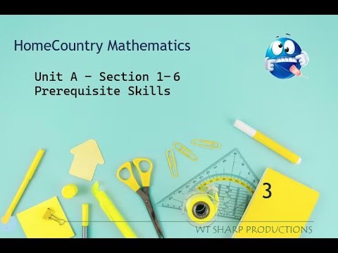 Prerequisite Skills: Perimeter and Area - Rectangle | Unit A : Section 1-6 | PTI