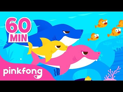 Baby Shark Doo Doo Doo 60 Min | +Compilation | Baby Shark Remix | Pinkfong Baby Shark