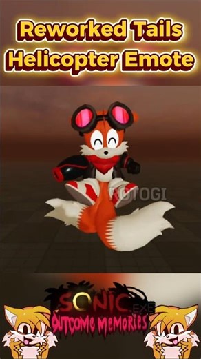 Tails Reworked Helicopter Emote | Outcome Memories #sonic #roblox #sonicexe #fyp #outcomememories