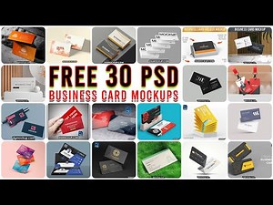 Super 30 Free Business Card Mockups in PSD Download