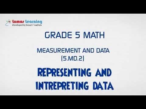 5.MD.2- Understanding Representing and Interpreting Data(Grade5 Math) | www.lumoslearning.com