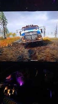 snow runner PC game atravessando um lamaçal