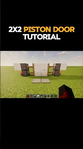 Easy 2x2 redstone piston door tutorial
