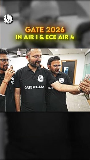 Proud Moment 💯 GATE IN AIR 1 & ECE AIR 4 #PW #Shorts