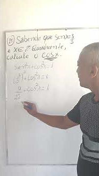 Questão envolvendo Relação fundamental da trigonometria trigonometria