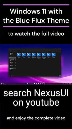 💙 Transform Windows 11 with the Blue Flux Theme! | ®™ |