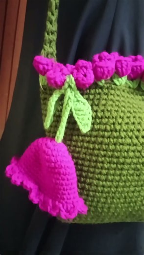 tulip sling bag #crochet
