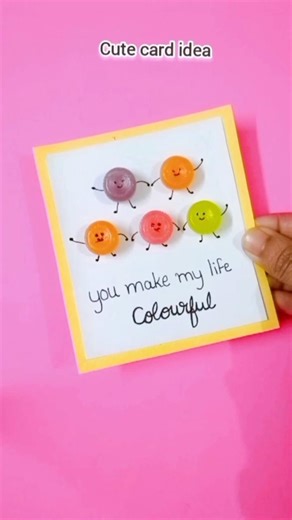 DIY cute card idea for your loved ones ❤️ cute card idea #shorts #cutecards #diy #cardcreations #art