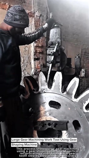 Large Gear Machining Work Tool Using Gear Shaping Machine #worktool