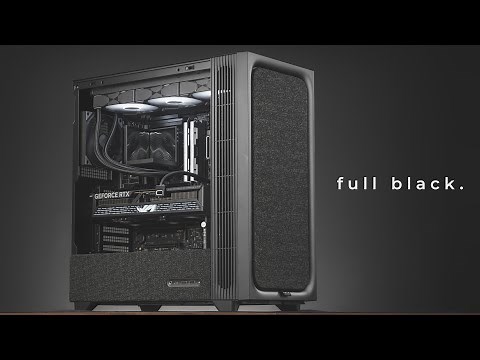 Aesthetic & All Black Gaming PC Build | TRYX Flova F50