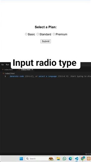 HTML & CSS Radio Button | Stylish Selection Design 🎨🧾