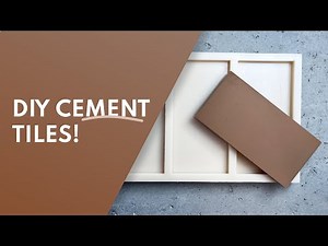 Make Your Own Luxury Cement Tiles with Rubber Molds (Subway Tile) | Step-by-Step Tutorial
