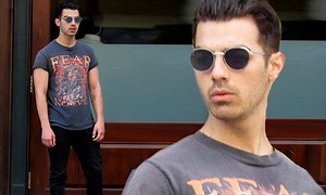 Joe Jonas takes model Eileen Kelly for bike ride in June