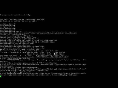 Install Discourse Forum Software in six minutes