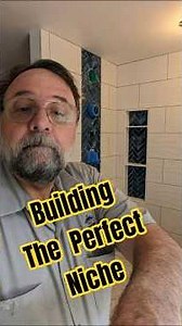 Tile tip, getting the niche right. #tile #diy #howtotile #niche