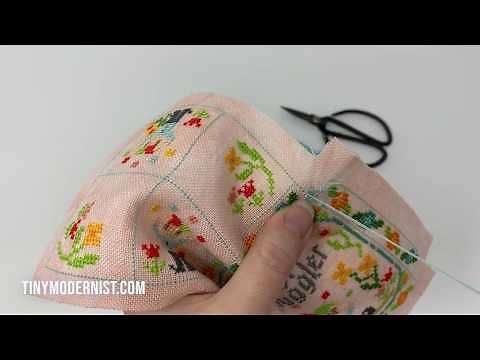 Floss Tube #5 - Boxed Pin Cushion Tutorial with Tiny Modernist
