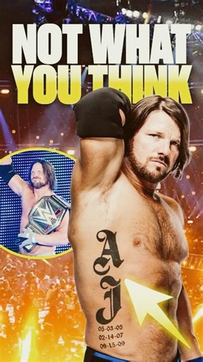 Hidden Meaning of AJ Styles’ Tattoo