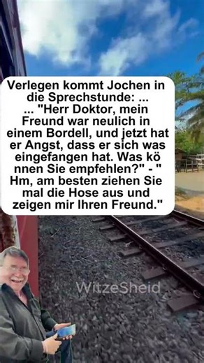 Verlegen kommt Jochen in die Sprechstunde