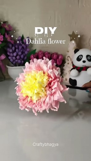 DIY Tissue Paper Flower Craft Tutorial